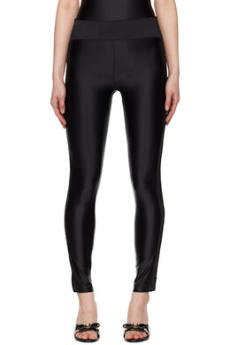 Versace Jeans Couture: Чёрные легинсы 