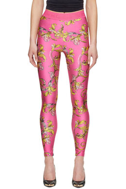 Versace Jeans Couture: Жаккардовые легинсы 