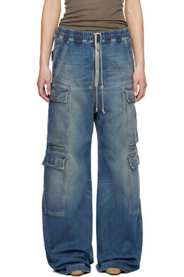 Rick Owens Drkshdw: Синие брюки  Jumbo