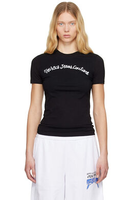 Versace Jeans Couture: Чёрная футболка 