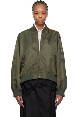 MM6 Maison Margiela: Куртка цвета хаки 