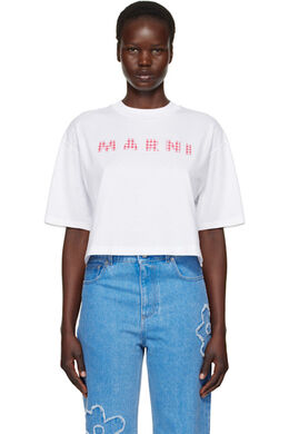 Marni: Белая футболка 