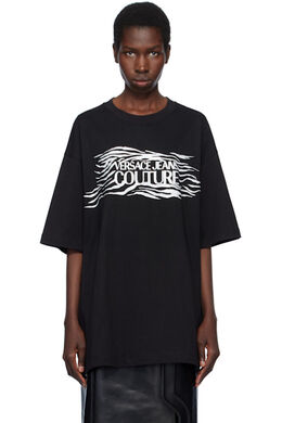 Versace Jeans Couture: Чёрная футболка 