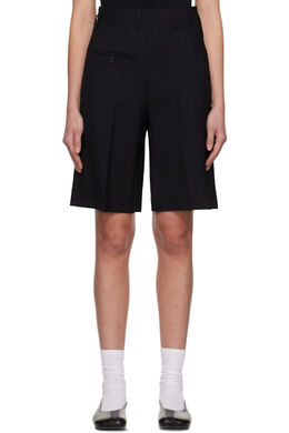 MM6 Maison Margiela: Чёрные шорты 