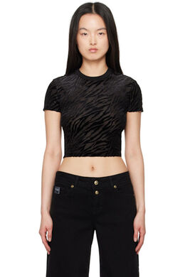Versace Jeans Couture: Чёрная футболка 