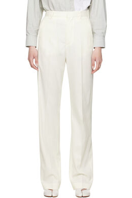 MM6 Maison Margiela: Белые брюки 
