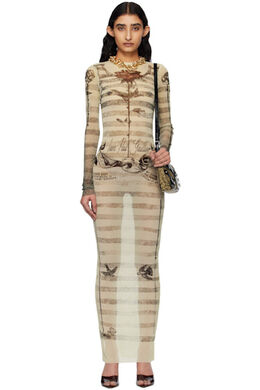 Jean Paul Gaultier: Бежевое платье 