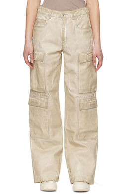 Rick Owens Drkshdw: Бежевые джинсы  Cargo