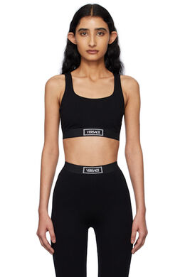 Versace Underwear: Чёрный бюстгальтер 