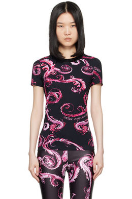 Versace Jeans Couture: Футболка с цветочным принтом 