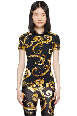 Versace Jeans Couture: Футболка с цветочным принтом 