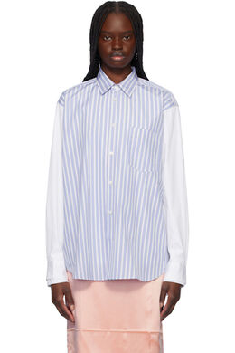 Comme Des Garcons Shirt: Рубашка в полоску 
