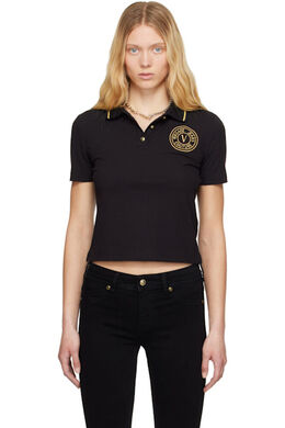 Versace Jeans Couture: Чёрная футболка 