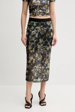 Versace Jeans Couture: Чёрная юбка 