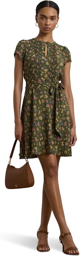 Lauren Ralph Lauren: Платье с коротким рукавом 