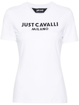 Just Cavalli: Белая футболка 