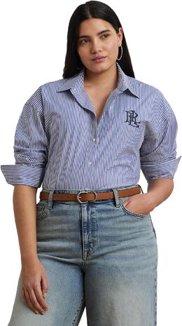 Lauren Ralph Lauren: Рубашка больших размеров 