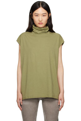 Rick Owens Drkshdw: Зелёный топ 