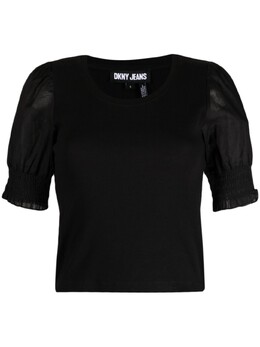 DKNY: Топ с коротким рукавом 