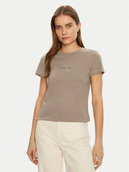 Calvin Klein Jeans: Обтягивающая футболка 