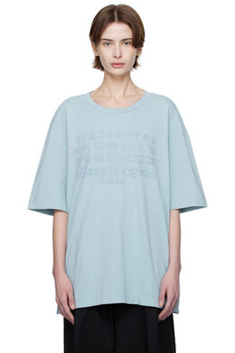 Maison Margiela: Синяя футболка 