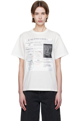 MM6 Maison Margiela: Белая футболка 