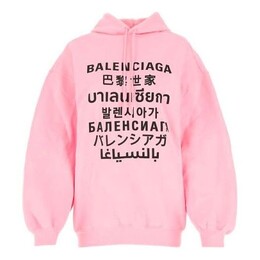 Balenciaga: Розовый свитер 
