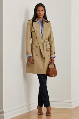 Lauren Ralph Lauren: Бежевое пальто 