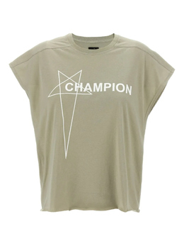 Rick Owens: Серая футболка  Champion