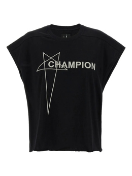 Rick Owens: Чёрная футболка  Champion