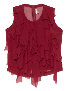 Comme Des Garçons Comme Des Garçons: Красный топ 