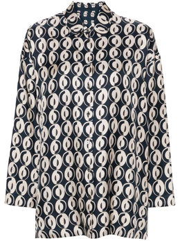 'S Max Mara: Синяя блуза 