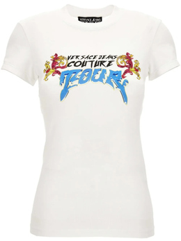 Versace Jeans Couture: Белая футболка 