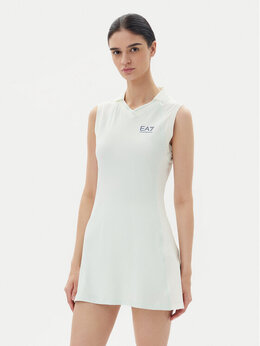 EA7 Emporio Armani: Синее платье 