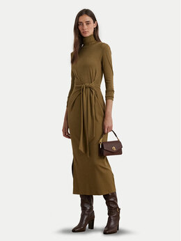 Lauren Ralph Lauren: Коричневое платье 