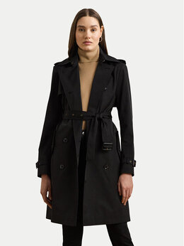 Lauren Ralph Lauren: Чёрное пальто 
