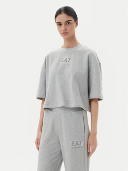 EA7 Emporio Armani: Серая футболка 