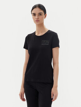 EA7 Emporio Armani: Чёрная футболка 