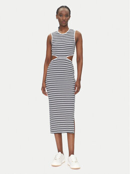 EA7 Emporio Armani: Трикотажное платье 