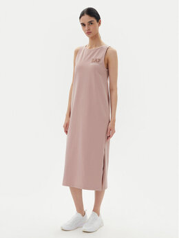 EA7 Emporio Armani: Розовое платье 