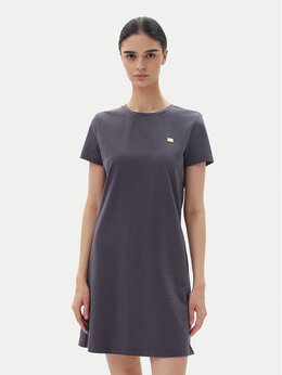 EA7 Emporio Armani: Серое платье 