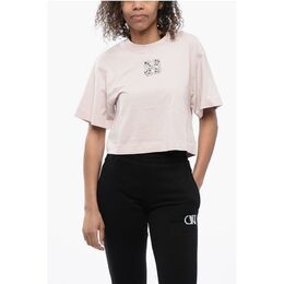 Off-White: Короткая футболка 