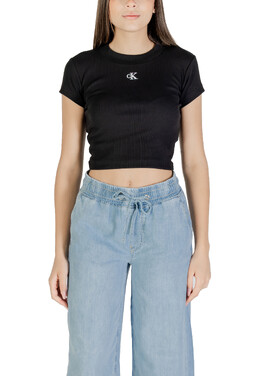Calvin Klein Jeans: Чёрная футболка 