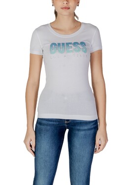 GUESS: Белая футболка 
