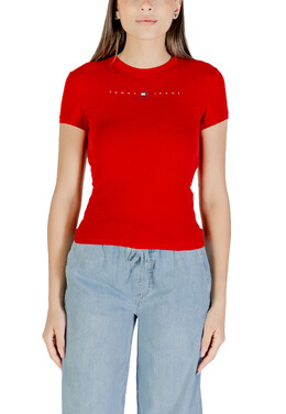 Tommy Jeans: Красная футболка 