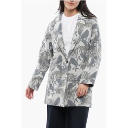 Woolrich: Пальто с растительным принтом 