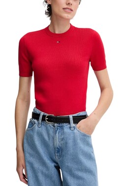 Tommy Jeans: Красная футболка 