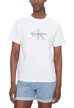 Calvin Klein Jeans: Белая футболка 