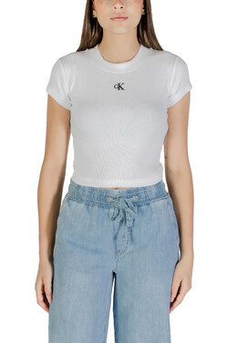 Calvin Klein Jeans: Белая футболка 