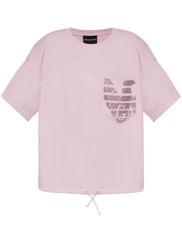 Emporio Armani: Розовая футболка 